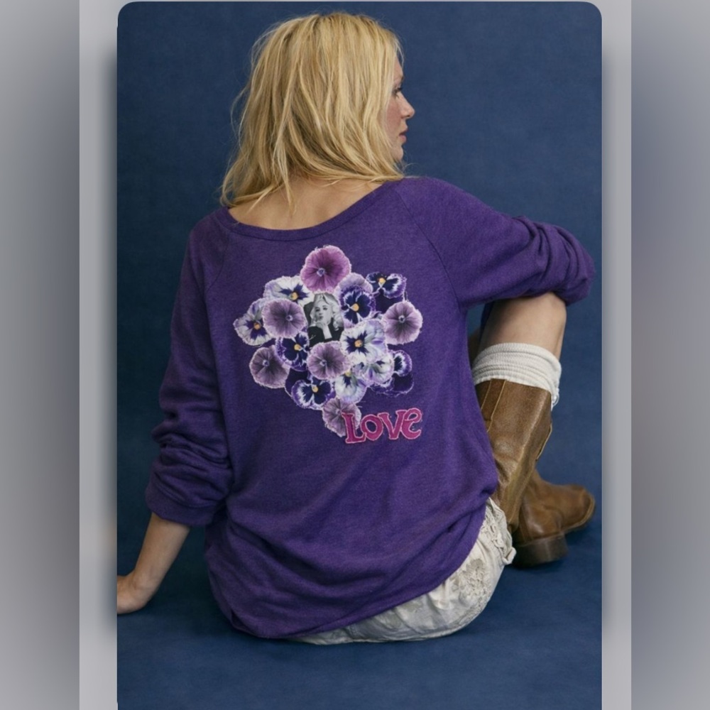 Hand Crafted Purple Ruffle Top - Picture 4 of 11